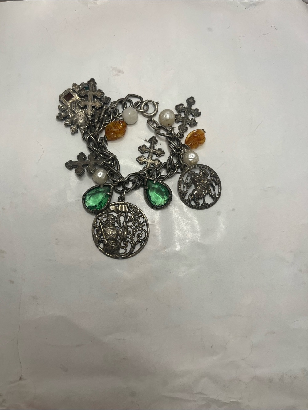 Vintage medieval core charm bracelet good quality